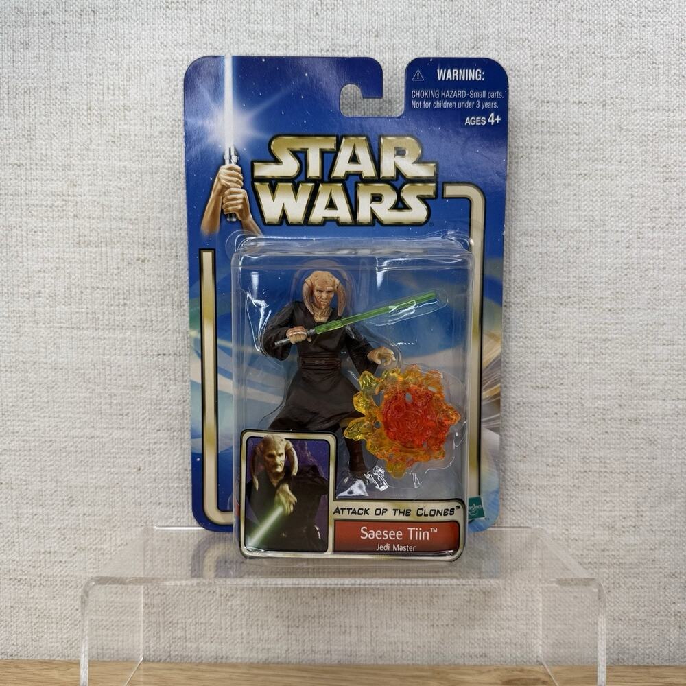 2002 Hasbro Star Wars SAESEE TIIN Vintage Figure Toy Attack of the Clones